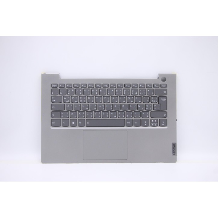 Lenovo 5CB1B33804 Palmrest Top Case con tastiera, Francese (Arabo), Grigio minerale, Retroilluminazione