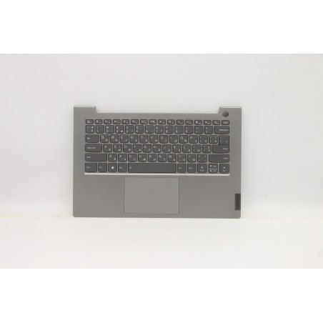 Lenovo 5CB1B33806 Palmrest Top Case con tastiera, Ucraina, Grigio minerale, Retroilluminazione