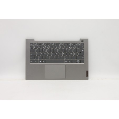 Lenovo 5CB1B34738 C-Cover with keyboard, French, Mineral Grey, Non-Backlight, US