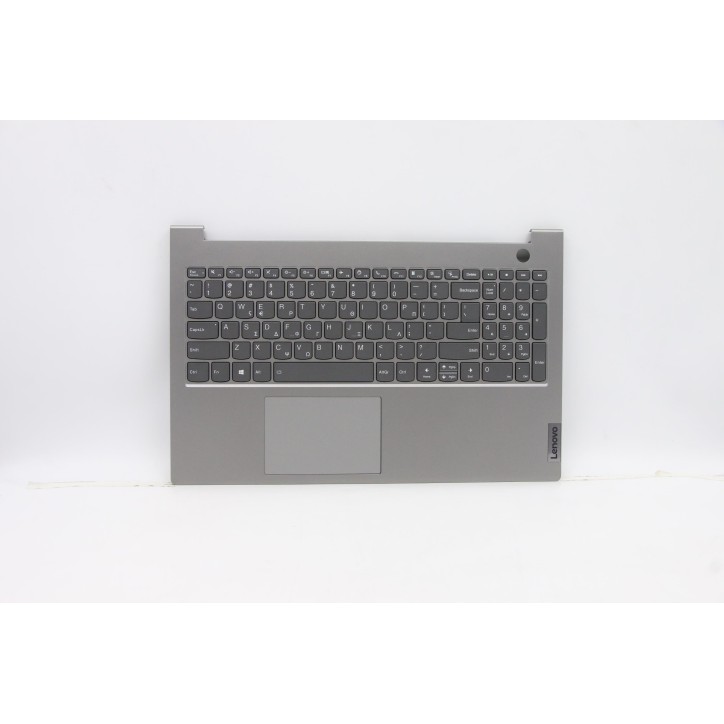 Lenovo 5CB1B34811 Palmrest Top Case con tastiera, Greco, Grigio minerale, Retroilluminazione