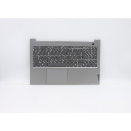Lenovo 5CB1B34831 Palmrest Top Case con tastiera, Ungherese, Grigio minerale, Retroilluminazione