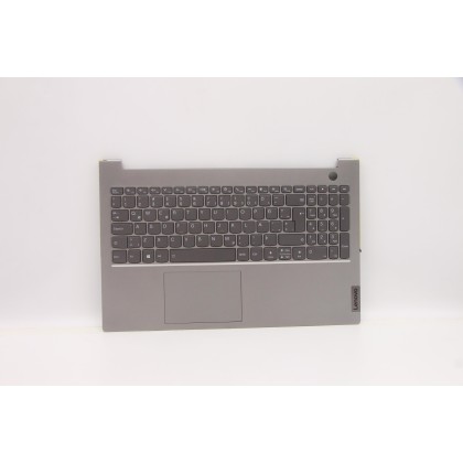 Lenovo 5CB1B34833 Palmrest Top Case con tastiera, Islandese, Grigio minerale, Retroilluminazione