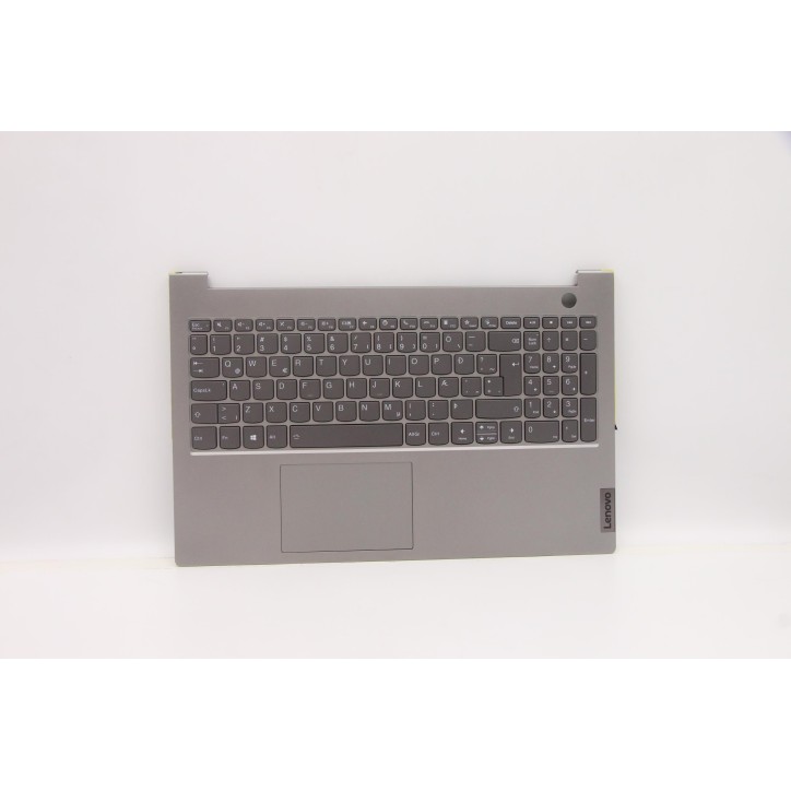 Lenovo 5CB1B34833 Palmrest Top Case con tastiera, Islandese, Grigio minerale, Retroilluminazione
