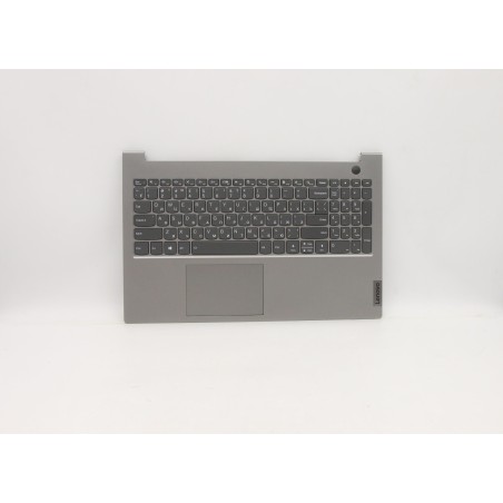 Lenovo 5CB1B34956 Palmrest Top Case con tastiera, Russo, Grigio minerale, Retroilluminazione