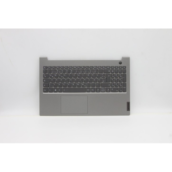 Lenovo 5CB1B35008 Palmrest Top Case con tastiera, Tedesco, Grigio minerale, Retroilluminazione