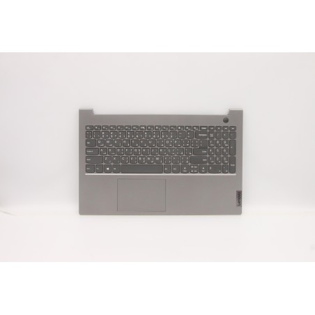 Lenovo 5CB1B35059 Palmrest Top Case con tastiera, Arabo, Grigio minerale, Senza retroilluminazione, US