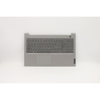 Lenovo 5CB1B35095 C-Cover with keyboard, Italian, Mineral Grey, Non-Backlight, UK