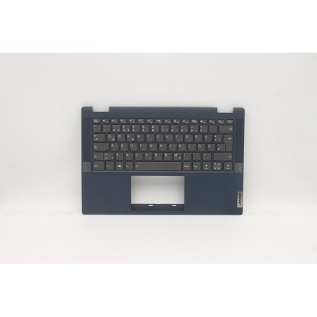 Lenovo 5CB1B36380 Palmrest Top Case con tastiera, Tedesco, Blu scuro, Retroilluminazione