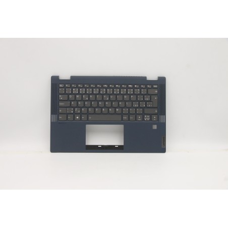 Lenovo 5CB1B36456 Palmrest Top Case con tastiera, Ceco/Slovacco, blu scuro, UK
