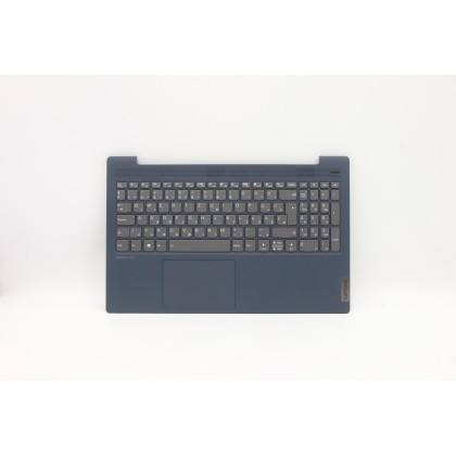 Lenovo 5CB1B42846 Palmrest Top Case con tastiera, Ungherese, Blu scuro, Retroilluminazione, Impronta digitale