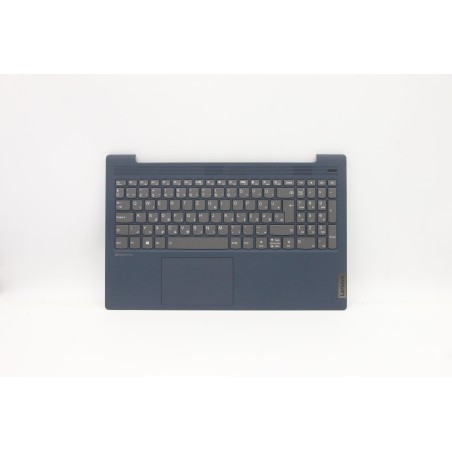 Lenovo 5CB1B42846 Palmrest Top Case con tastiera, Ungherese, Blu scuro, Retroilluminazione, Impronta digitale