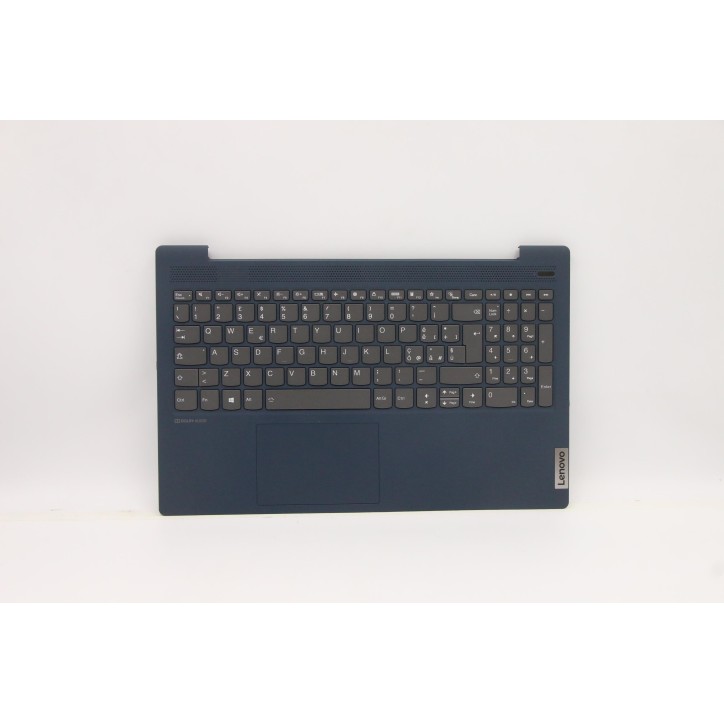 Lenovo 5CB1B42848 Palmrest Top Case con tastiera, Italiano, blu scuro, Retroilluminazione, Lettore di impronte digitali