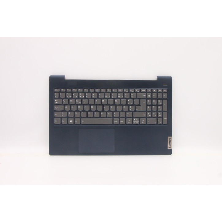 Lenovo 5CB1B42883 Palmrest Top Case con tastiera, Portoghese, blu scuro, Retroilluminazione, Lettore di impronte digitali