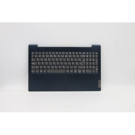 Lenovo 5CB1B42885 Palmrest Top Case con tastiera, Sloveno, Blu scuro, Retroilluminazione, Impronta digitale