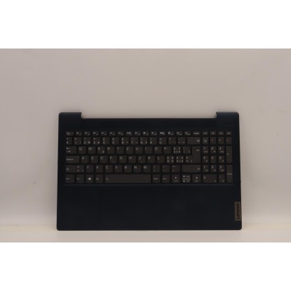 Lenovo 5CB1B42887 Palmrest Top Case con tastiera, Svizzera, blu scuro, Retroilluminazione, Lettore di impronte digitali