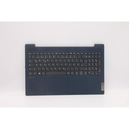 Lenovo 5CB1B42902 Palmrest Top Case con tastiera, Tedesco, blu scuro, Senza_retroilluminazione, Lettore di impronte digitali