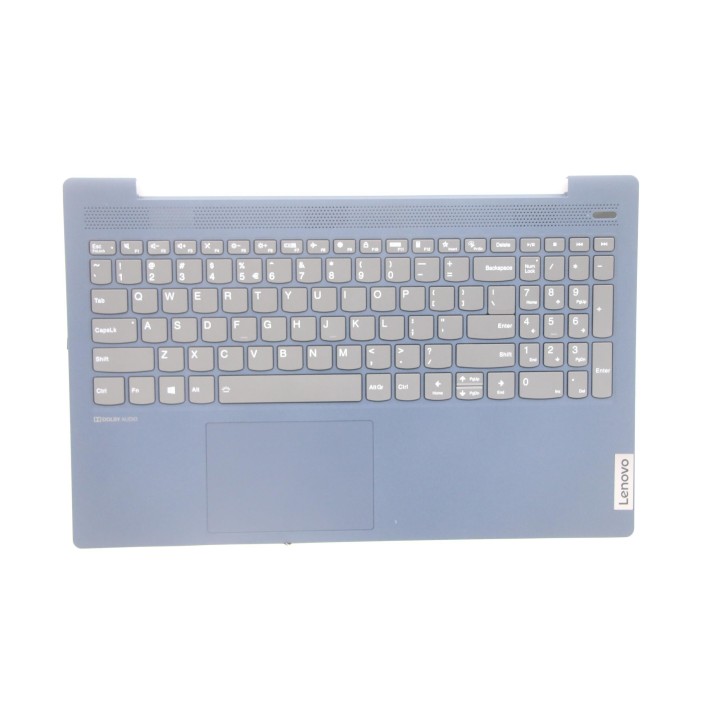 Lenovo 5CB1B42958 Palmrest Top Case con tastiera, Inglese (Stati Uniti/Europa), blu scuro, Retroilluminazione, Senza lettore di 