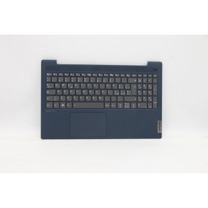 Lenovo 5CB1B42967 Palmrest Top Case con tastiera, Italiano, blu scuro, Retroilluminazione, Senza lettore di impronte digitali