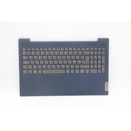 Lenovo 5CB1B42971 Palmrest Top Case con tastiera, Lingue scandinave, blu scuro, Retroilluminazione, Senza lettore di impronte di