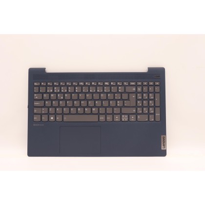 Lenovo 5CB1B42972 Palmrest Top Case con tastiera, Portoghese, blu scuro, Retroilluminazione, Senza lettore di impronte digitali