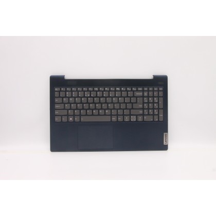 Lenovo 5CB1B42987 Palmrest Top Case con tastiera, Inglese (Stati Uniti/Europa), blu scuro, Retroilluminazione, Senza lettore di 