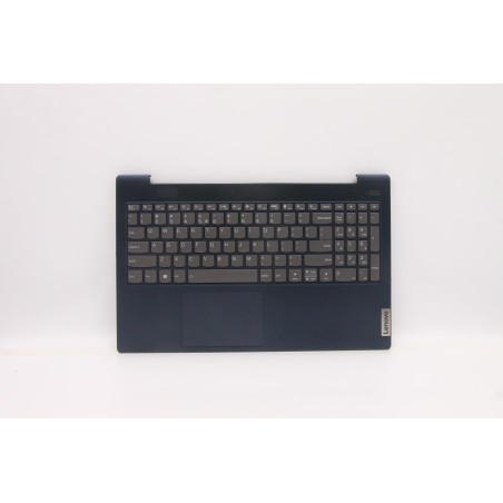 Lenovo 5CB1B42987 Palmrest Top Case con tastiera, Inglese (Stati Uniti/Europa), blu scuro, Retroilluminazione, Senza lettore di 