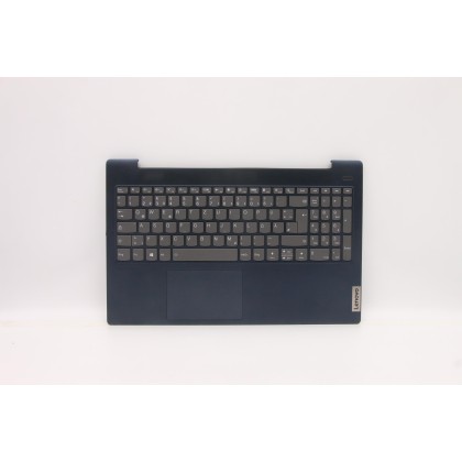 Lenovo 5CB1B42991 Palmrest Top Case con tastiera, Tedesco, blu scuro, Retroilluminazione, Senza lettore di impronte digitali