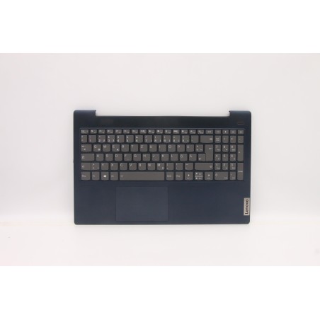 Lenovo 5CB1B42991 Palmrest Top Case con tastiera, Tedesco, blu scuro, Retroilluminazione, Senza lettore di impronte digitali