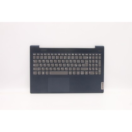 Lenovo 5CB1B42997 Palmrest Top Case con tastiera, Italiano, blu scuro, Retroilluminazione, Senza lettore di impronte digitali