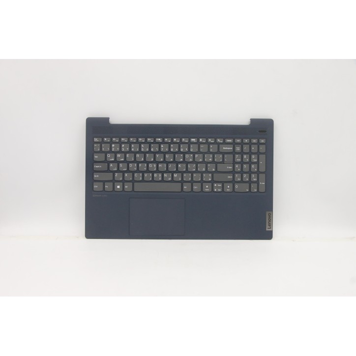 Lenovo 5CB1B43437 Palmrest Top Case con tastiera, Arabo, blu scuro, Senza retroilluminazione, Senza lettore di impronte digitali