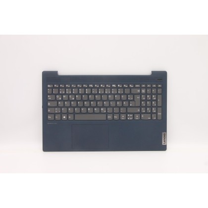 Lenovo 5CB1B43445 Palmrest Top Case con tastiera, Tedesco, blu scuro, Senza_retroilluminazione, Senza lettore di impronte digita