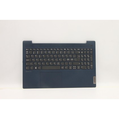 Lenovo 5CB1B43455 Palmrest Top Case con tastiera, Lingue scandinave, blu scuro, Senza_retroilluminazione, Senza lettore di impro