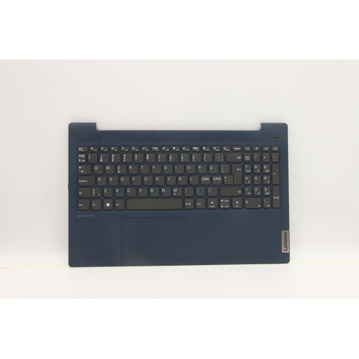 Lenovo 5CB1B43455 Palmrest Top Case con tastiera, Lingue scandinave, blu scuro, Senza_retroilluminazione, Senza lettore di impro