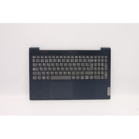 Lenovo 5CB1B43489 Palmrest Top Case con tastiera, Spagnolo, blu scuro, Senza_retroilluminazione, Senza lettore di impronte digit