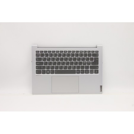 Lenovo 5CB1B43518 Palmrest Top Case con tastiera, Lingue scandinave, Argento chiaro