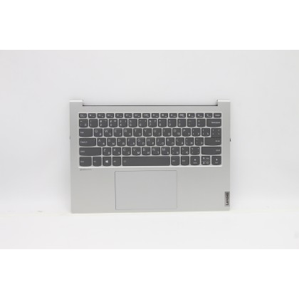 Lenovo 5CB1B43520 Palmrest Top Case con tastiera, Russo, Argento chiaro, Retroilluminazione