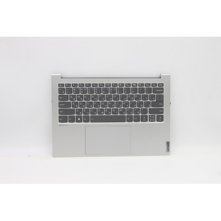 Lenovo 5CB1B43520 Palmrest Top Case con tastiera, Russo, Argento chiaro, Retroilluminazione