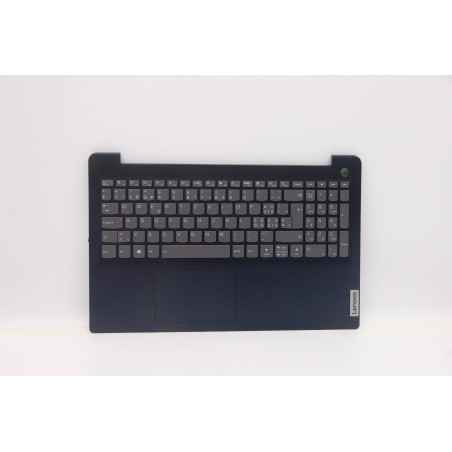Lenovo 5CB1B62091 Palmrest Top Case con tastiera, Svizzera, blu scuro, Retroilluminazione, Lettore di impronte digitali