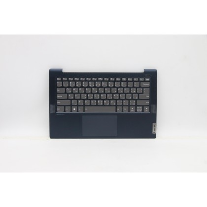 Lenovo 5CB1B65896 Palmrest Top Case con tastiera, Arabo, Retroilluminazione, Lettore di impronte digitali, US