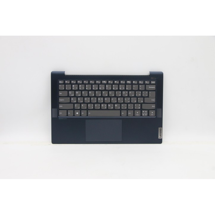 Lenovo 5CB1B65896 Palmrest Top Case con tastiera, Arabo, Retroilluminazione, Lettore di impronte digitali, US