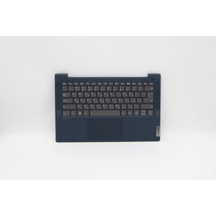 Lenovo 5CB1B65929 Palmrest Top Case con tastiera, Ebraico, blu scuro, Retroilluminazione, Lettore di impronte digitali