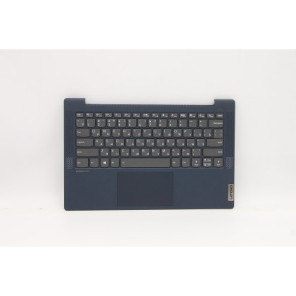 Lenovo 5CB1B66110 Palmrest Top Case con tastiera, Russo, blu scuro, Retroilluminazione, Senza lettore di impronte digitali