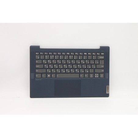 Lenovo 5CB1B66110 Palmrest Top Case con tastiera, Russo, blu scuro, Retroilluminazione, Senza lettore di impronte digitali