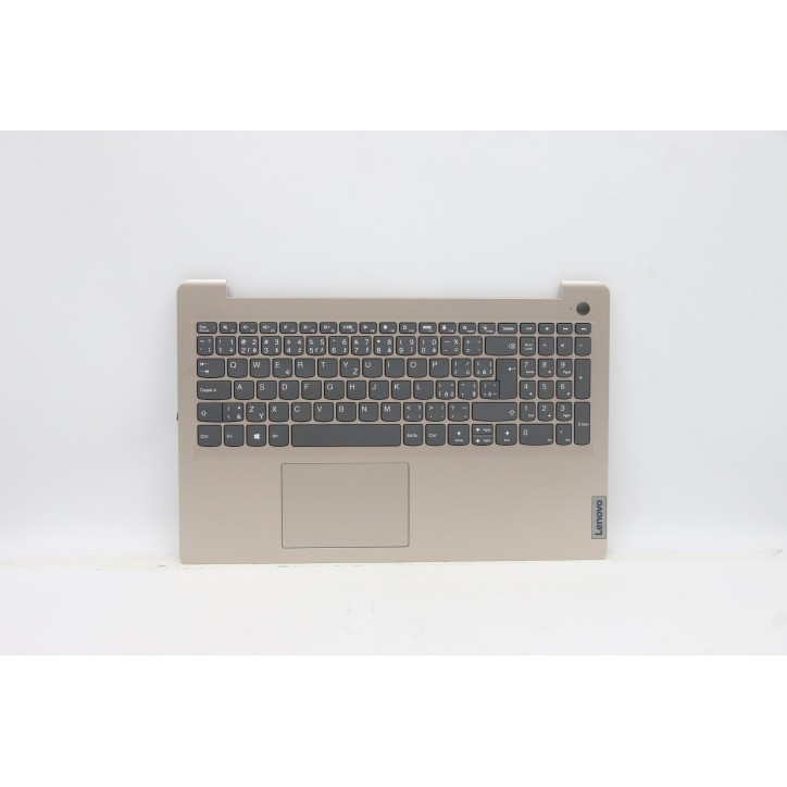 Lenovo 5CB1B69058 Palmrest Top Case con tastiera, Ceco/Slovacco, Senza retroilluminazione, Lettore di impronte digitali, UK