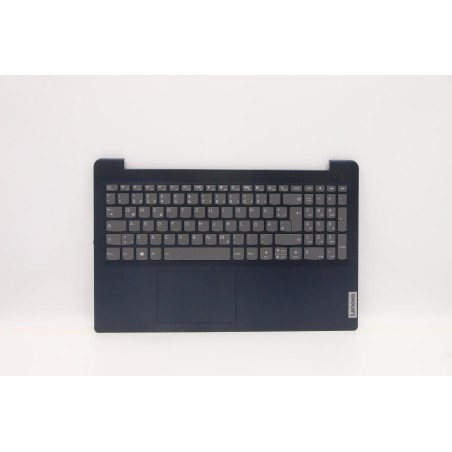 Lenovo 5CB1B69073 Palmrest Top Case con tastiera, Tedesco, blu scuro, Retroilluminazione, Senza lettore di impronte digitali