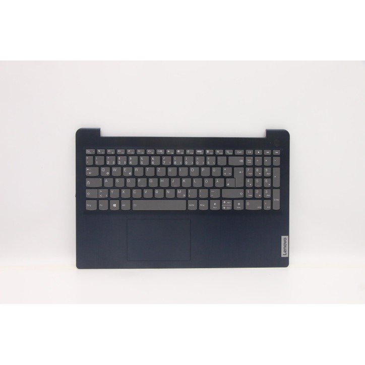 Lenovo 5CB1B69073 Palmrest Top Case con tastiera, Tedesco, blu scuro, Retroilluminazione, Senza lettore di impronte digitali