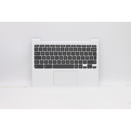 Lenovo 5CB1B77627 Palmrest Top Case con tastiera, Inglese Regno Unito, Bianco neve