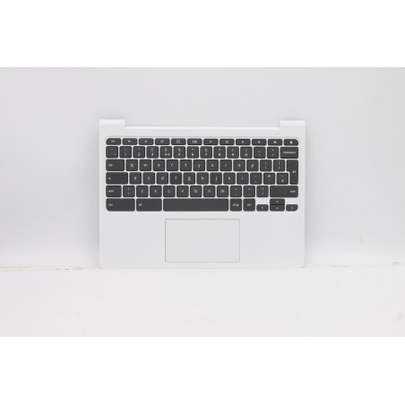Lenovo 5CB1B77627 Palmrest Top Case con tastiera, Inglese Regno Unito, Bianco neve