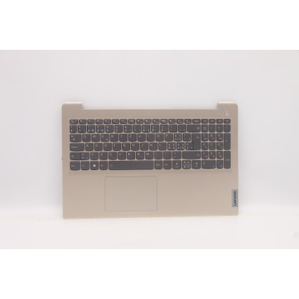 Lenovo 5CB1B84521 Palmrest Top Case con tastiera, Svizzera, Sabbia, Retroilluminazione, Senza lettore di impronte digitali