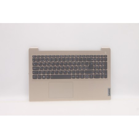 Lenovo 5CB1B84521 Palmrest Top Case con tastiera, Svizzera, Sabbia, Retroilluminazione, Senza lettore di impronte digitali